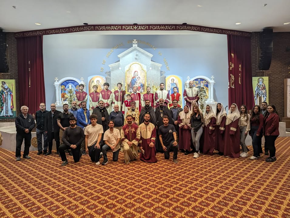 Youth Divine Liturgy at Holy Cross Armenian Church of Laval.
